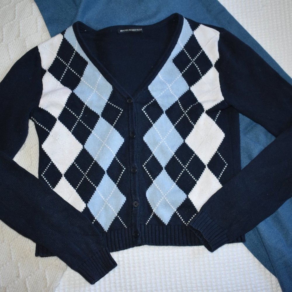 Brandy Melville argyle sweater
